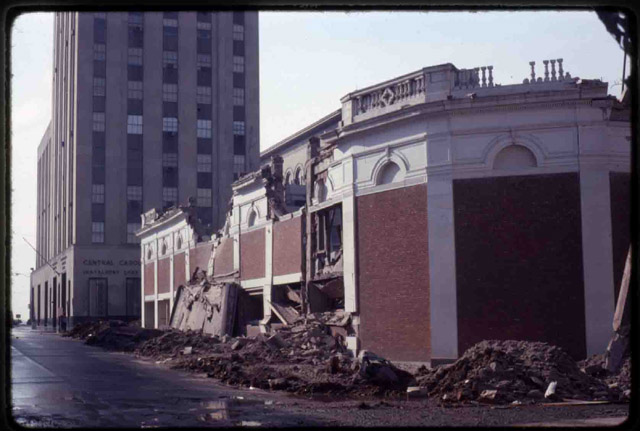 Washington Duke Hotel Imploded, 1975