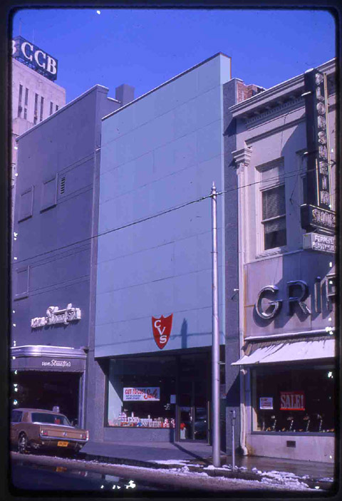 Roscoe Griffin Shoe Company and CVS Pharmacy, 1965