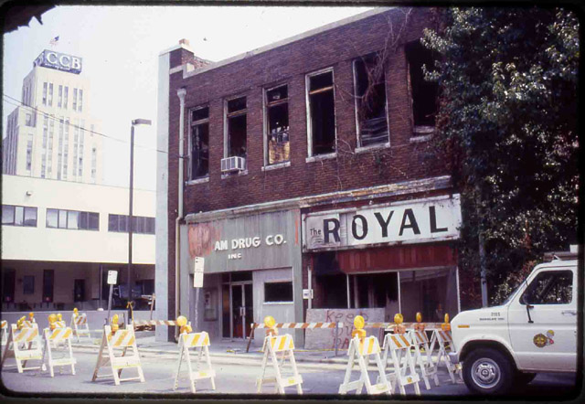 Durham Drug Company and Royal Clothing Store, 1986