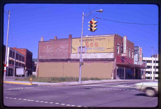 Gladstein's and Former Boone Drugs Site, 1973