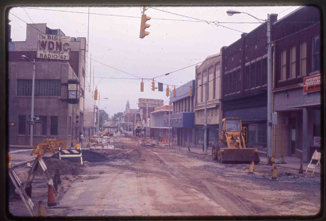 Chapel Hill Street Sidewalk Renovation, 1975