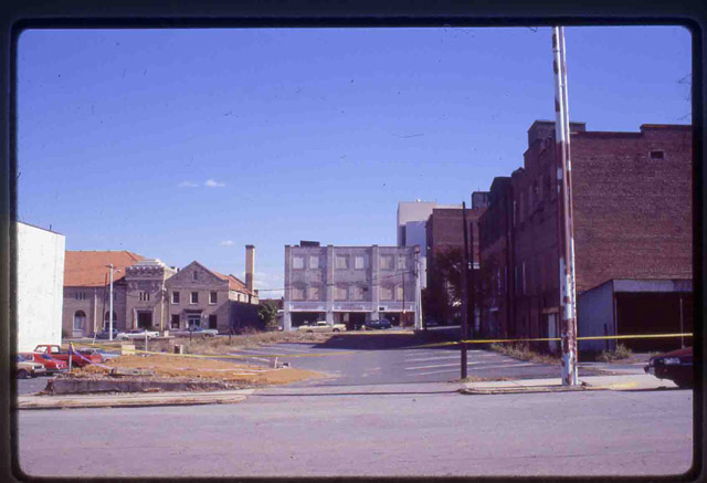 Foster Street after Demolition for Omni Hotel, 1987