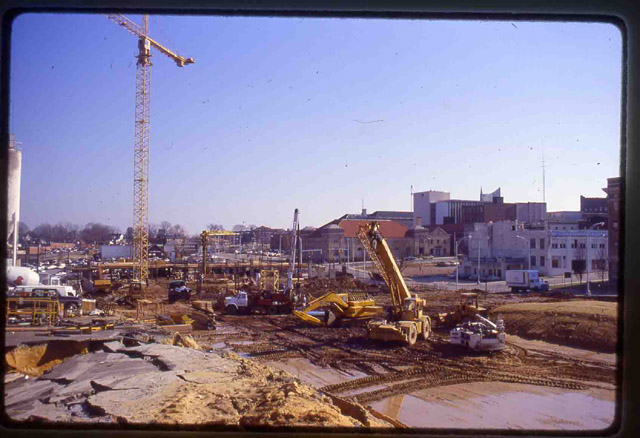 Clearing Site for PSI Building, 1987