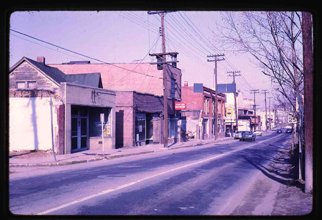 Buildings, Pettigrew Street near Dillard, 1968