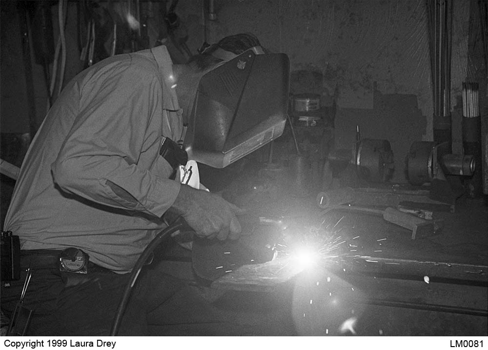 image of employee welding