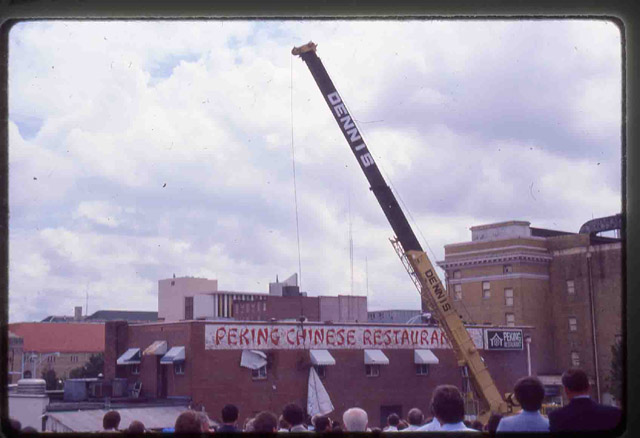 Demolition for PSI Building, 1986