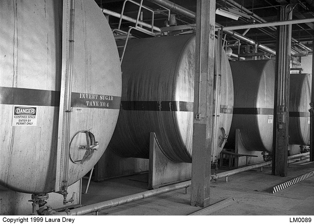 image of large tanks that stored flavoring concentrate and casing