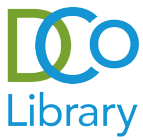 DCo Library logo with DCo stacked above the word Library