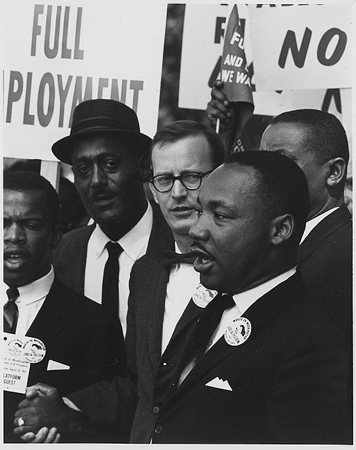 Martin Luther King, Jr. during the 1963 March on Washington for Jobs and Freedom